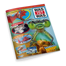 Titelbild des Kindermagazins „WAS IST WAS“ Nr. 5 mit großem Nahfoto einer grünen Libelle auf orangefarbener Pflanze. Oben aufgedruckte Themen: „Drachen – Sagenhafte Reptilien“, „Flughörnchen – Gleitende Tiere“, „Bergrettung – Mit dem Hubschrauber im Einsatz“. Unten Hinweise auf „2 coole Poster“. Logo „Blue Ocean“ am unteren Rand vor blauem Hintergrund.