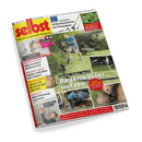 Titelbild der Zeitschrift „selbst ist der Mann – Das Do-it-yourself-Magazin“ mit mehreren Bildern zum Thema Regenwassernutzung, unter anderem ein Mann beim Gartenarbeiten mit Schlauch, ein unterirdisch eingebauter Tank und ein verlegtes Bewässerungssystem; Schlagzeilen u. a.: „Regenwasser nutzen“, „Laterne mit der Motorsäge schnitzen“, „Holz-Hochbeet mit Bauwanne“, „VPA-GETESTET Unkrautstecher im Praxistest“.