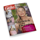 Titelbild der Zeitschrift „Gala“, mit einem großformatigen Porträt einer blonden Frau vor verschwommenem Hintergrund, zentrale Aufschrift: „Glücklich auf Umwegen“, darunter Text über Renée Zellwegers Comeback als „Bridget Jones“; linke Seitenleiste mit kleineren Bildern und Texten zu Prinzessin Kate, Heiko Maas, Sarah Connor sowie ein Paar mit der Aufschrift „Zu Hause ist SIE der Boss“.