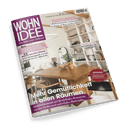 Titelbild der Wohnzeitschrift „WOHNIDEE“ Ausgabe Nr. 10 vom Oktober 2024 mit dem Slogan „Wir lieben unser Zuhause!“ in weißer Schrift auf lila Grund, im Vordergrund ein Esszimmer mit großem Holztisch, vier verschiedenen Stühlen, Pflanze im Tongefäß und Regal mit Dekoobjekten im Hintergrund; Aufschriften u. a.: „Mehr Gemütlichkeit in allen Räumen“, „WOHNIDEE wird 40!“, „Erntezeit – 11 überraschende Kürbisrezepte“, „Stauraum-Helden“, „Balkon-Update“ und „Coffee to go“.