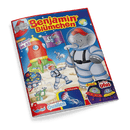 Buntes Kinderzeitschriften-Cover mit dem Titel „Benjamin Blümchen“ in gelber und roter Schrift vor Sternenhintergrund; im Zentrum steht die gezeichnete Elefantenfigur Benjamin Blümchen in Raumanzug mit Helm, daneben ein Kind in Astronautenkleidung sowie eine Rakete; Textelemente wie „Zu Besuch im All“, „Schwerelose Quallen“, „Lustige Ufos“, „Knobeln“, „Wie viele…?“ und „Tierfreunde“; im unteren Bereich ein Alien, eine Qualle und gebastelte UFOs auf lila Hintergrund.