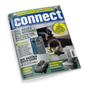Titelbild der Technikzeitschrift „connect“ mit blau-weißem Logo und dem Untertitel „Die Test-Instanz für Smartphones und Connectivity“, zentrale Themen: „Viel Neues von Nothing“ mit zwei Smartphone-Abbildungen, „Die besten Over-Ears“ mit JBL-Kopfhörer, sowie Beiträge zu OLED-TVs, Rasenrobotern, Solarbänken und IP-Kameras; sichtbare Textelemente u. a. „SMART CAMPING“ auf gelbem Kreis, „STROM VOM BALKON“ und „MEHR TESTS“.