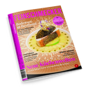 Schräg vor schwarzem Hintergrund liegendes Magazin „FEINSCHMECKER“ mit pinkem Rand und orange-braunem Cover. Sichtbare Texte: „Das Leben genießen: Reisen, Essen & Trinken“, „Bodensee Bestform“, „20 Top-Adressen: Moderne Fischküche, Hotels mit Charme und Einkaufstipps“, „Special Seiser Alm“, „Portugals Genuss-Oasen“, „Junges Gemüse“ und „Neue Küchenwelten“; mittig ein angerichtetes Fischgericht auf Teller.